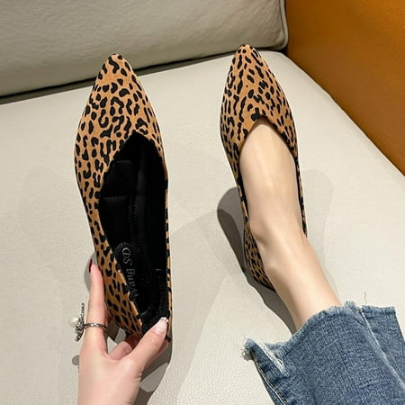 PhoneSoap Fashion Summer And Autumn Women Casual Shoes Pointed Toe Flat Lightweight Leopard Print Shallow Mouth Slip On Brown
PhoneSoap Fashion Summer And Autumn Women Casual Shoes Pointed Toe Flat Lightweight Leopard Print Shallow Mouth Slip On Brown