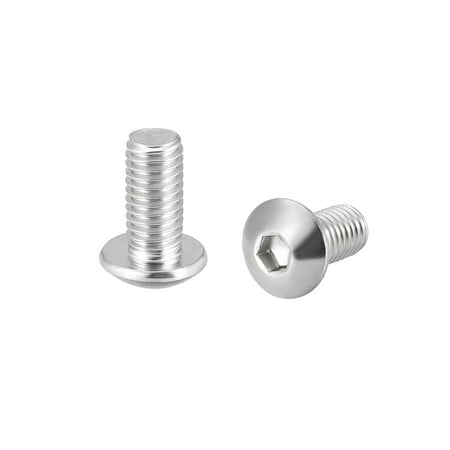 M5x10mm Machine Screws Hex Socket Round Head Screw 304 Stainless Steel Fasteners Bolts 50 pcs