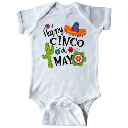 Inktastic Happy Cinco de Mayo- Sombrero Cactus Flowers Gift Baby Boy or Baby Girl Bodysuit
Inktastic Happy Cinco de Mayo- Sombrero Cactus Flowers Gift Baby Boy or Baby Girl Bodysuit