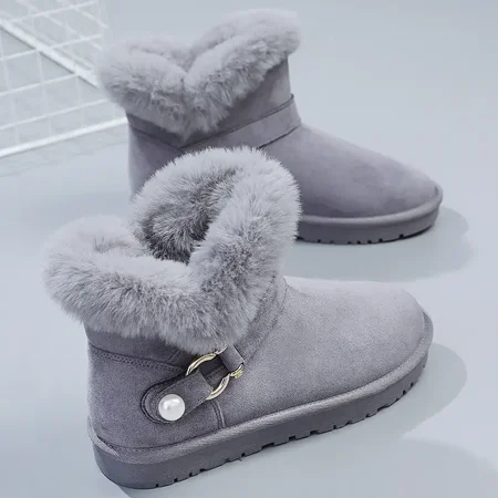 Women‘s Slip-On Ankle High Winter Thermal Snow Shoes Solid Color Faux Leather Show Boots Women‘s Footwear
Women‘s Slip-On Ankle High Winter Thermal Snow Shoes Solid Color Faux Leather Show Boots Women‘s Footwear