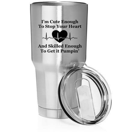 Smooth Body Tumbler Stainless Steel Vacuum Insulated Travel Mug Cup Gift Cute Skilled Nurse (30 oz Stainless Steel)
Smooth Body Tumbler Stainless Steel Vacuum Insulated Travel Mug Cup Gift Cute Skilled Nurse (30 oz Stainless Steel)