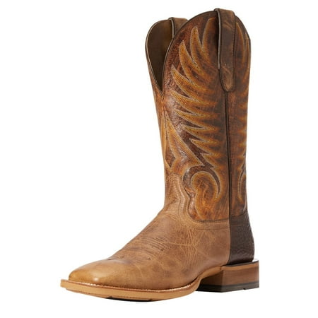 10034089 Men`s ArIAT Toledo Natural Crunch 13` Montana Brown Top Square Toe