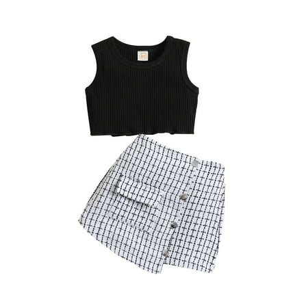 Bagilaanoe 2Pcs Toddler Baby Girls Skirt Set Plush Sleeveless Ribbed Vest Tops + Skirt 6M 12M 18M 24M 3T 4T Kids Casual Summer Outfits
Bagilaanoe 2Pcs Toddler Baby Girls Skirt Set Plush Sleeveless Ribbed Vest Tops + Skirt 6M 12M 18M 24M 3T 4T Kids Casual Summer Outfits