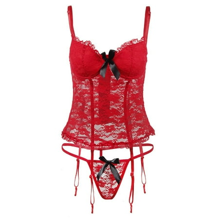 XHJUN Women Lace Babydoll strappy Sexy 2 pieces Lingerie Set with Sheer Trim Lingerie Teddy Underwear
XHJUN Women Lace Babydoll strappy Sexy 2 pieces Lingerie Set with Sheer Trim Lingerie Teddy Underwear