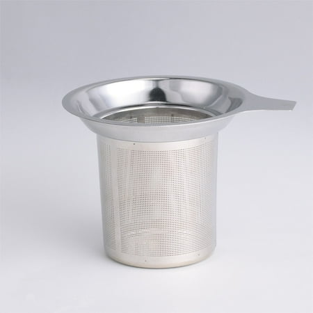 Fancy 304 Stainless Steel Tea Infuser Mesh Strainer with Large Capacity & Double Handles for Hanging on Teapots Mugs Cups to Steep Loose Leaf Tea and Coffee Silver
Fancy 304 Stainless Steel Tea Infuser Mesh Strainer with Large Capacity & Double Handles for Hanging on Teapots Mugs Cups to Steep Loose Leaf Tea and Coffee Silver