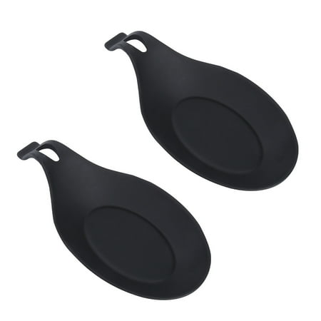 2pcs Silicone Spoon Rests Kitchen Utensil Holder Heat Resistance Spoon Rack Spoon Pad for Home Restaurant (Black)
2pcs Silicone Spoon Rests Kitchen Utensil Holder Heat Resistance Spoon Rack Spoon Pad for Home Restaurant (Black)