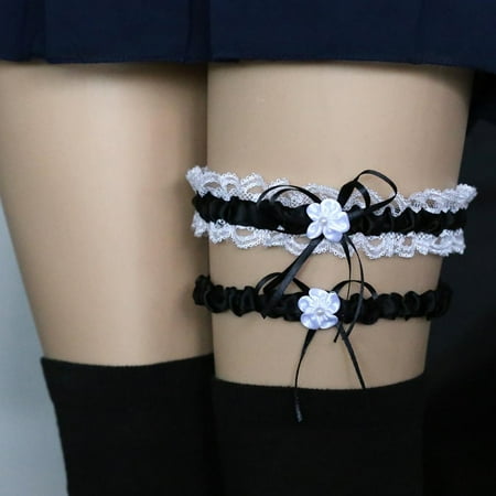 Grofry 2Pcs/Set Vintage White Lace Wedding Garter Belt for Bride Leg Garter Set with Flower Handmade Black
Grofry 2Pcs/Set Vintage White Lace Wedding Garter Belt for Bride Leg Garter Set with Flower Handmade Black