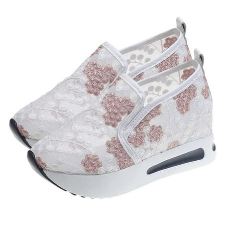 Floral Embroidery Sheer Mesh Sneakers | Fashion Wedge Sneakers | Breathable Casual Slip On Walking Athletic Tennis Shoes
Floral Embroidery Sheer Mesh Sneakers | Fashion Wedge Sneakers | Breathable Casual Slip On Walking Athletic Tennis Shoes