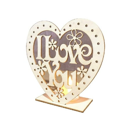 JULYING Wedding Wooden Ornaments MR&MRS Heart-Shape Romantic Pendant Plate With LED Ligh
JULYING Wedding Wooden Ornaments MR&MRS Heart-Shape Romantic Pendant Plate With LED Ligh