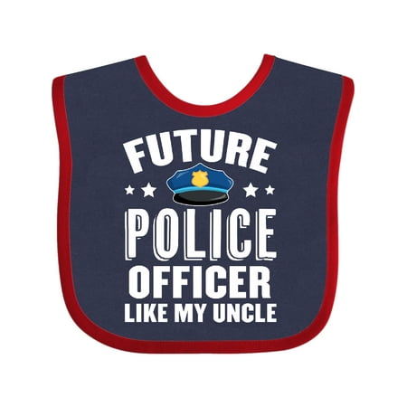 Inktastic Future Police Officer Like My Uncle Gift Baby Boy or Baby Girl Bib