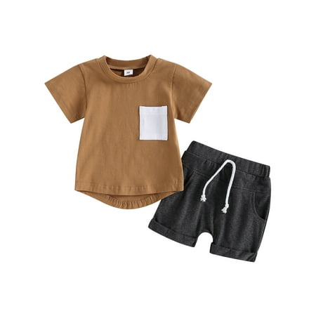 Sunisery 2Pcs Baby Boys Casual Tracksuit Short Sleeve T-shirt with Elastic Waist Shorts
Sunisery 2Pcs Baby Boys Casual Tracksuit Short Sleeve T-shirt with Elastic Waist Shorts