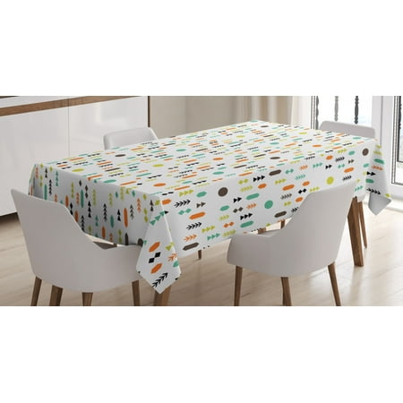 Geometric Tablecloth Abstract Pattern with Colorful Circle Diamond and Arrow Shapes Random Arrangement Rectangular Table Cover for Dining Room Kitchen 60 X 84 Inches Multicolor by Ambesonne
Geometric Tablecloth Abstract Pattern with Colorful Circle Diamond and Arrow Shapes Random Arrangement Rectangular Table Cover for Dining Room Kitchen 60 X 84 Inches Multicolor by Ambesonne