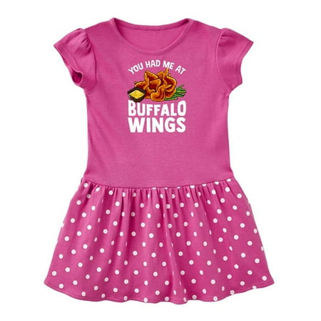 Inktastic Buffalo Wings Game Day Snack Gift Baby Girl Dress