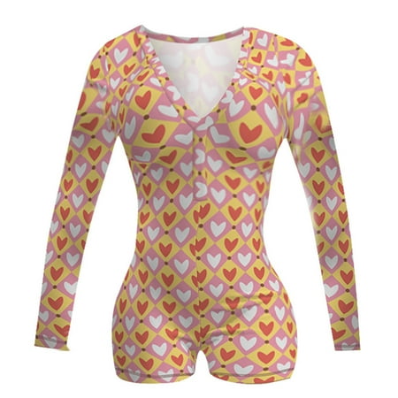 Dillar Women Fashion V Neck Floral Print Long Sleeve Jumpsuit Sleepwear Bodysuit Ladies Fashion V Neck Printed Long Sleeve Pajamas Homewear Jumpsuit
Dillar Women Fashion V Neck Floral Print Long Sleeve Jumpsuit Sleepwear Bodysuit Ladies Fashion V Neck Printed Long Sleeve Pajamas Homewear Jumpsuit