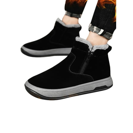 SIMANLAN Mens Comfortable Winter Shoes Lightweight Warm Booties Work Breathable Plush Lining Snow Boots Black with Plush Lining 8
SIMANLAN Mens Comfortable Winter Shoes Lightweight Warm Booties Work Breathable Plush Lining Snow Boots Black with Plush Lining 8