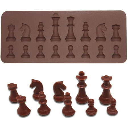 16 Cavity Silicone Chocolate Mold Candy Molds Chess Shape for DIY Chocolate Pudding Candy Jelly Mini Cupcake (Coffee)
16 Cavity Silicone Chocolate Mold Candy Molds Chess Shape for DIY Chocolate Pudding Candy Jelly Mini Cupcake (Coffee)
