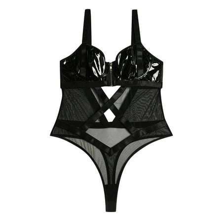Cathalem Browsing History Women Fashion PU Lether Lingerie Bodysuit Lingerie Set With Zipper Bustier Lingerie for Women Underwear Black Large
Cathalem Browsing History Women Fashion PU Lether Lingerie Bodysuit Lingerie Set With Zipper Bustier Lingerie for Women Underwear Black Large