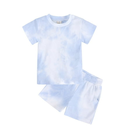 Hunpta Kids Toddler Boy Girls Clothes Sports Casual Tie Dye Prints Short Sleeves T Shirt Elastic Waist Shorts Set Outfit
Hunpta Kids Toddler Boy Girls Clothes Sports Casual Tie Dye Prints Short Sleeves T Shirt Elastic Waist Shorts Set Outfit