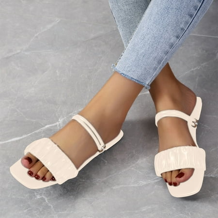 Aoujea Clearance Items Comfortable Sandals for Women Casual Beach Sweet And Comfortable Mules French Slippers Flat Bottom Beige 9
Aoujea Clearance Items Comfortable Sandals for Women Casual Beach Sweet And Comfortable Mules French Slippers Flat Bottom Beige 9