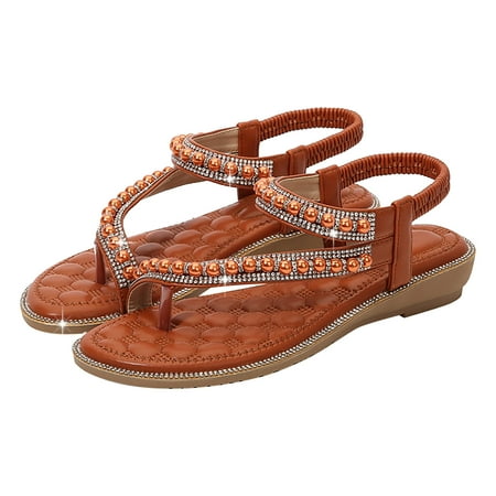 CLZOUD Women Sandals Wide Khaki Women s Pearl Rhinestone Sandals Women s Summer Sandals Fashion Women s Sandals 39
CLZOUD Women Sandals Wide Khaki Women s Pearl Rhinestone Sandals Women s Summer Sandals Fashion Women s Sandals 39