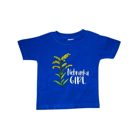 Inktastic Nebraska Girl Goldenrod Flower Gift Baby Girl T-Shirt