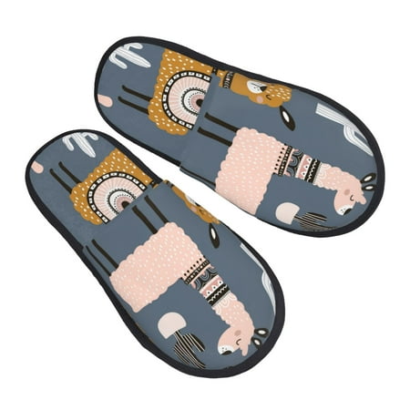 Bingfone Llama And Cactus House Slippers For Women Men With Soft Rubber Sole Slip On For Indoor/Outdoor-Large
Bingfone Llama And Cactus House Slippers For Women Men With Soft Rubber Sole Slip On For Indoor/Outdoor-Large