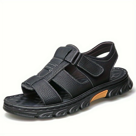 ASWMXR Men‘s Trendy Open Toe Breathable Split Leather Sandals Comfy Non Slip Durable Rubber Sole Beach Water Shoes For Men‘s Outdoor Activities
ASWMXR Men‘s Trendy Open Toe Breathable Split Leather Sandals Comfy Non Slip Durable Rubber Sole Beach Water Shoes For Men‘s Outdoor Activities