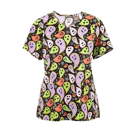 QAZXD Womens Fashion Tops Floral V-Neck Short Sleeve Scrub Tops with Two Pockets T-shirts Green 2XL
QAZXD Womens Fashion Tops Floral V-Neck Short Sleeve Scrub Tops with Two Pockets T-shirts Green 2XL