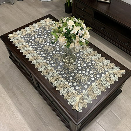 Rectangle European Embroidered CoffeeTablecloth Western Tea Table Cloth