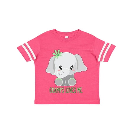 Inktastic Gramps Loves Me- cute elephant Gift Toddler Boy or Toddler Girl T-Shirt