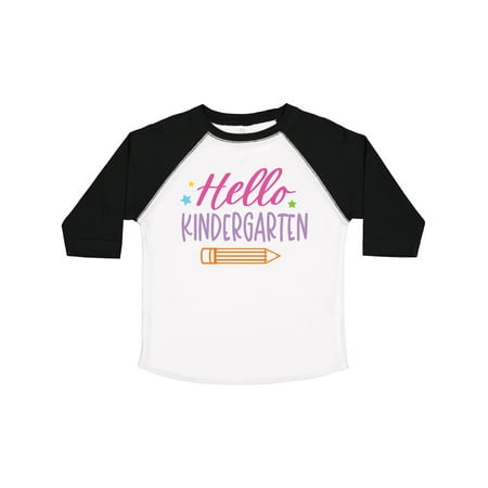 Inktastic Back to School Hello Kindergarten Gift Toddler Boy or Toddler Girl T-Shirt