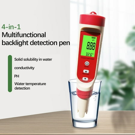 PH Multi-parameter Water Quality Portable Fish Tank Swimming Pool Four In One Water Quality Detection Pen
PH Multi-parameter Water Quality Portable Fish Tank Swimming Pool Four In One Water Quality Detection Pen
