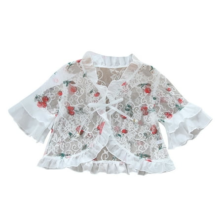 Fsqjgq Youth Winter Coat Kids Toddler Little Girls Princess Hollow Floral Sun Protection Short Sleeve Cardigan Lace Bowknot Coat Girls Sweater with Thumb Holes Polyester Red L
Fsqjgq Youth Winter Coat Kids Toddler Little Girls Princess Hollow Floral Sun Protection Short Sleeve Cardigan Lace Bowknot Coat Girls Sweater with Thumb Holes Polyester Red L