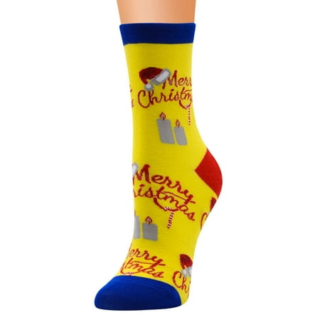 DENGDENG Women Socks Christmas Crew Winter Socks for Women