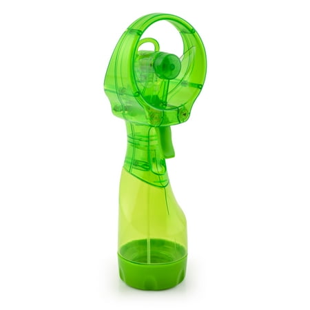 O2COOL 3.5 inch Battery Powered Misting Fan for Personal Cooling Green
