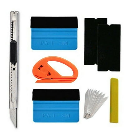 Car Wrap Vinyl Tools Sets Film Wrapping Carbon Fibre Felt Squeegee Safety Razor