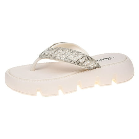 Women Sandals Fashionable New Pattern Bright Diamond Decoration Thick Bottom Flat Bottom Flip Flop Comfortable Summer Slippers
Women Sandals Fashionable New Pattern Bright Diamond Decoration Thick Bottom Flat Bottom Flip Flop Comfortable Summer Slippers