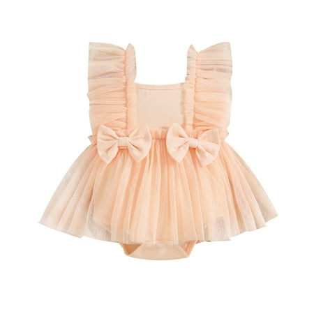 HESHENG Newborn Baby Girls Romper Ruffle Sleeveless Bowknot Princess Mesh Tulle Dress Party Tutu Skirt 9-12M
HESHENG Newborn Baby Girls Romper Ruffle Sleeveless Bowknot Princess Mesh Tulle Dress Party Tutu Skirt 9-12M