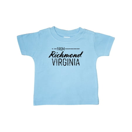 Inktastic From Richmond Virginia in Black Distressed Text Gift Baby Boy or Baby Girl T-Shirt
Inktastic From Richmond Virginia in Black Distressed Text Gift Baby Boy or Baby Girl T-Shirt