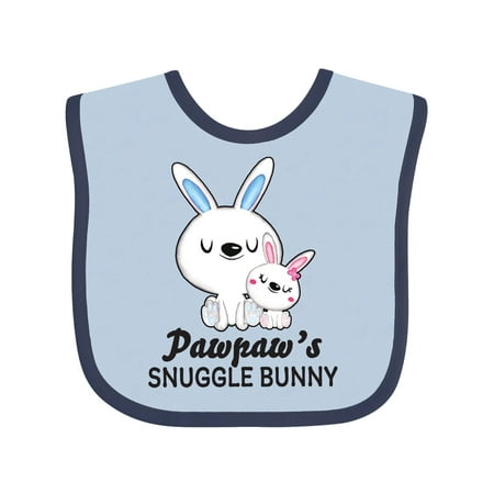 Inktastic Pawpaws Snuggle Bunny Easter Gift Baby Girl Bib