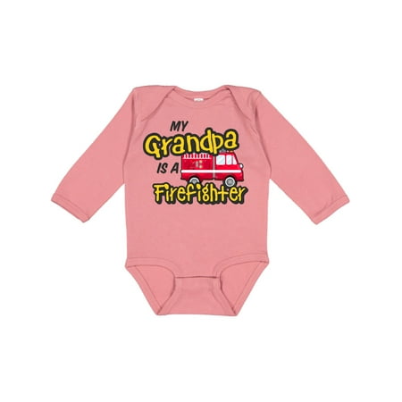 Inktastic My Grandpa is a Firefighter with Fire Truck Gift Baby Boy or Baby Girl Long Sleeve Bodysuit 
Inktastic My Grandpa is a Firefighter with Fire Truck Gift Baby Boy or Baby Girl Long Sleeve Bodysuit