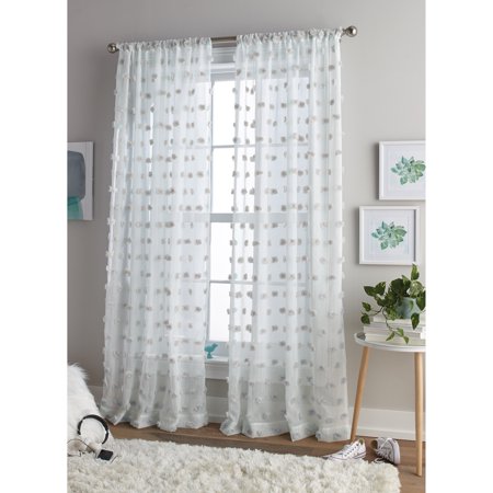 Better Homes and Gardens Dot Rod Pocket Curtain