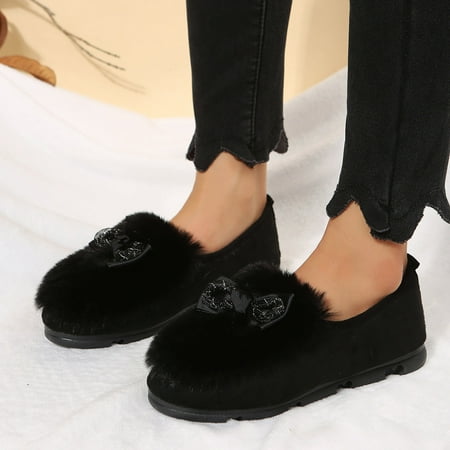 Casual Shoes Ladies Fashion Suede Bow Knot Warm Plush Shallow Flat Bottomed Casual Cotton Shoes
Casual Shoes Ladies Fashion Suede Bow Knot Warm Plush Shallow Flat Bottomed Casual Cotton Shoes