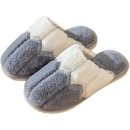 PIKADINGNIS Women Men Trendy Color Contrast Fluffy Fur Soft Slippers Chic Warm House Shoes Indoor
PIKADINGNIS Women Men Trendy Color Contrast Fluffy Fur Soft Slippers Chic Warm House Shoes Indoor
