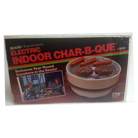 Vintage Sears Kenmore Electric Indoor Char-B-Que No. 48369 Indoor Grill