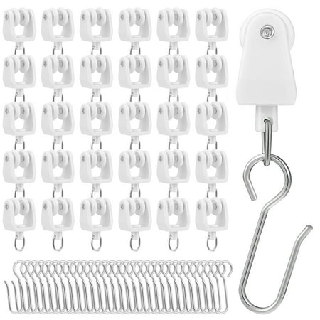 TOYMYTOY 30 Pcs Curtain Gliders with Hooks for Curtain Tracks Carrier Rollers and Hooks for Curtain Rails
TOYMYTOY 30 Pcs Curtain Gliders with Hooks for Curtain Tracks Carrier Rollers and Hooks for Curtain Rails