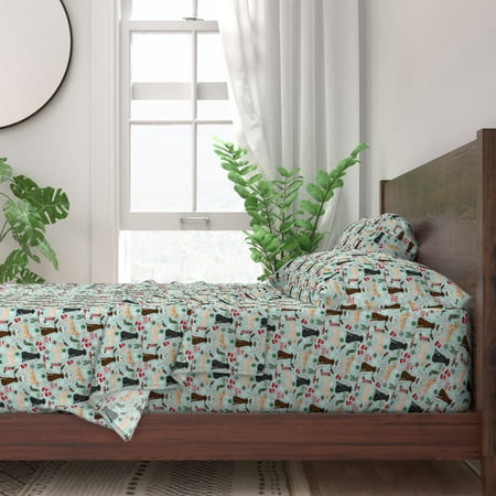 Labrador Labradors Labrador Retriever 100% Cotton Sateen Sheet Set by Roostery