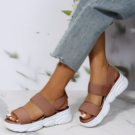 Zpanxa Womens Sandals Minimalist Lace-up Platform Soft-soled Sneakers Wedge Sandals for Women Khaki 39
Zpanxa Womens Sandals Minimalist Lace-up Platform Soft-soled Sneakers Wedge Sandals for Women Khaki 39