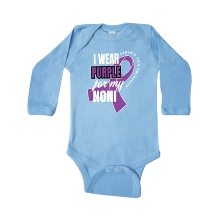 Inktastic Chronic Pain I Wear Purple For My Noni Gift Baby Boy or Baby Girl Long Sleeve Bodysuit
Inktastic Chronic Pain I Wear Purple For My Noni Gift Baby Boy or Baby Girl Long Sleeve Bodysuit