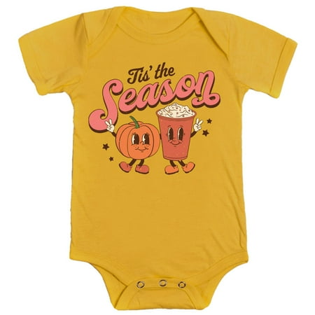 Tis the Pumpkin Spice Season Shirts and Bodysuits for Infant Baby and Toddler Girls Mustard Bodysuit 18 Months
Tis the Pumpkin Spice Season Shirts and Bodysuits for Infant Baby and Toddler Girls Mustard Bodysuit 18 Months